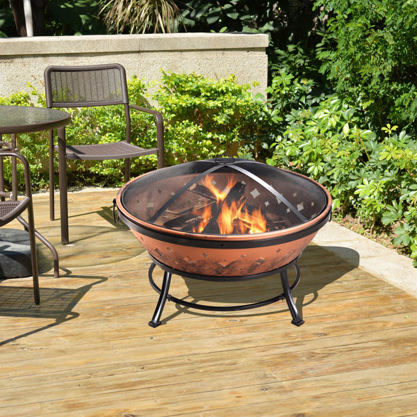 wayfair steel fire pit